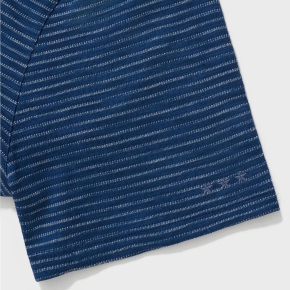 John Varvatos Summer Stripe Crew T-Shirt Blue - Picture 6 of 7
